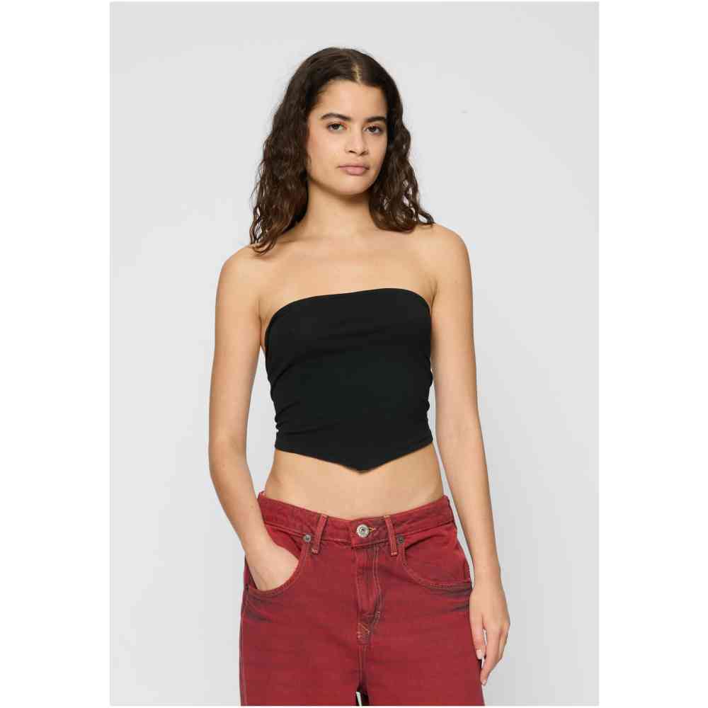 Urban Classics - Knotted Bandeau 2Pack Bandeau top - Weiß/Schwarz